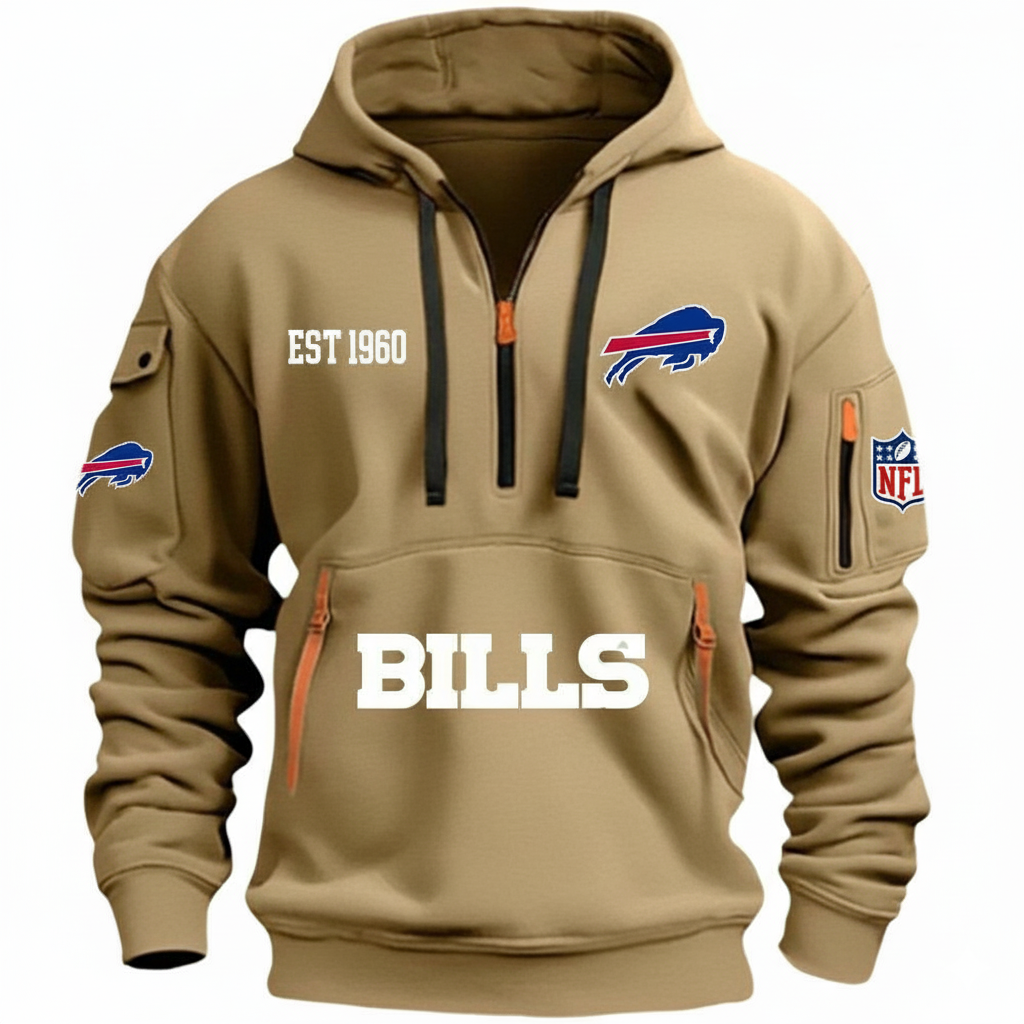 NFL x BUF EST 1960 HOODIE HALF ZIPPER HLP