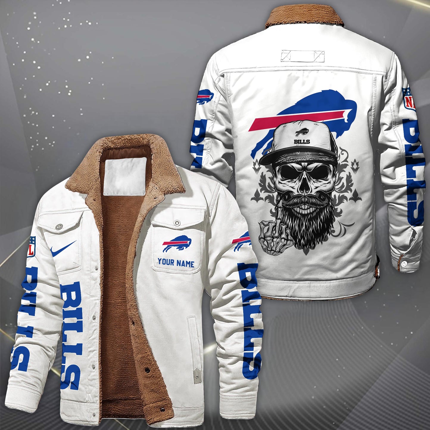 NFL x BUF Fleece Lined Cargo Jacket HLP