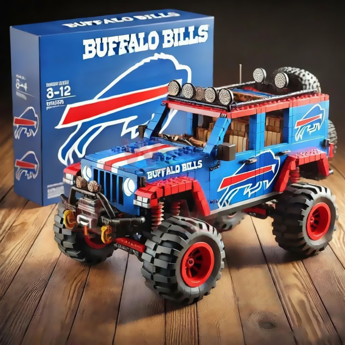 NFL x BUF Football Team Jeep Building Set V1 NAK NHM
