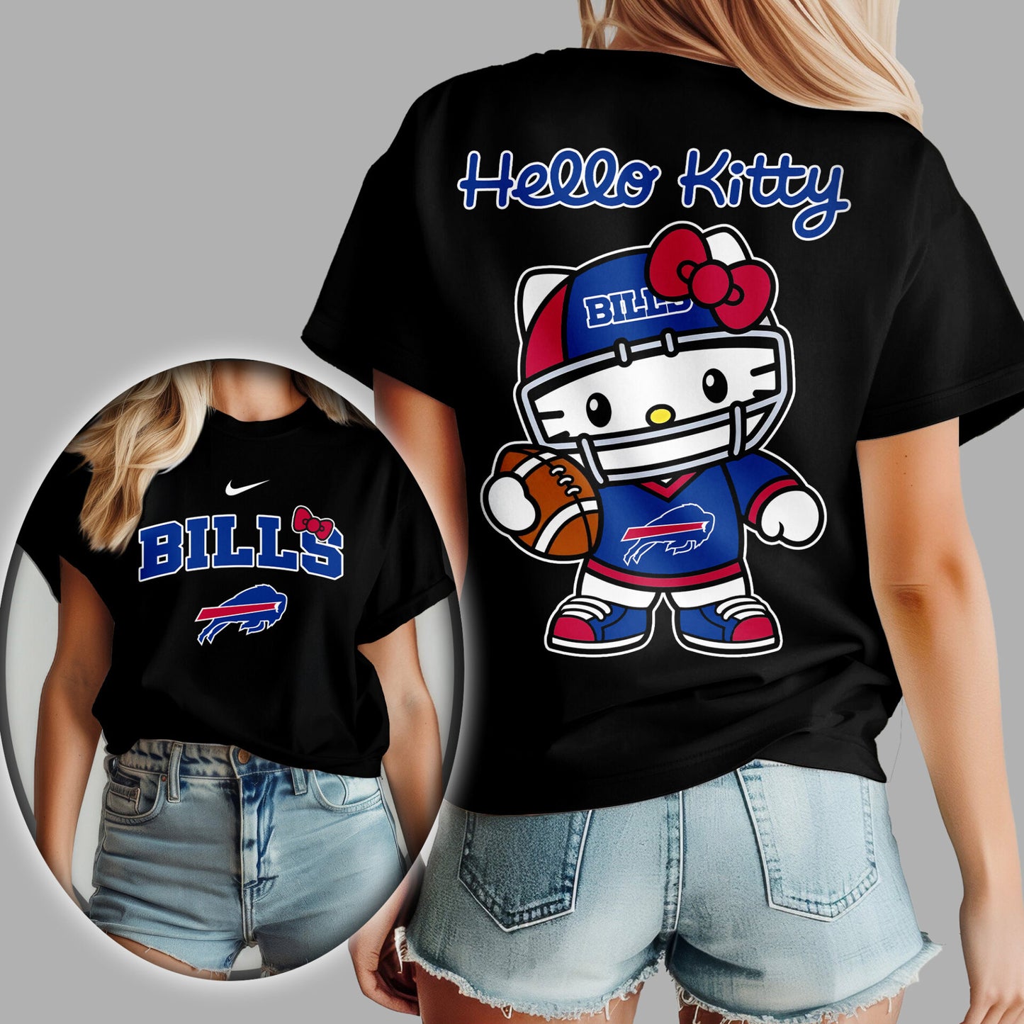 NFL x BUF Hello Kitty Premium 3D Shirt HLP