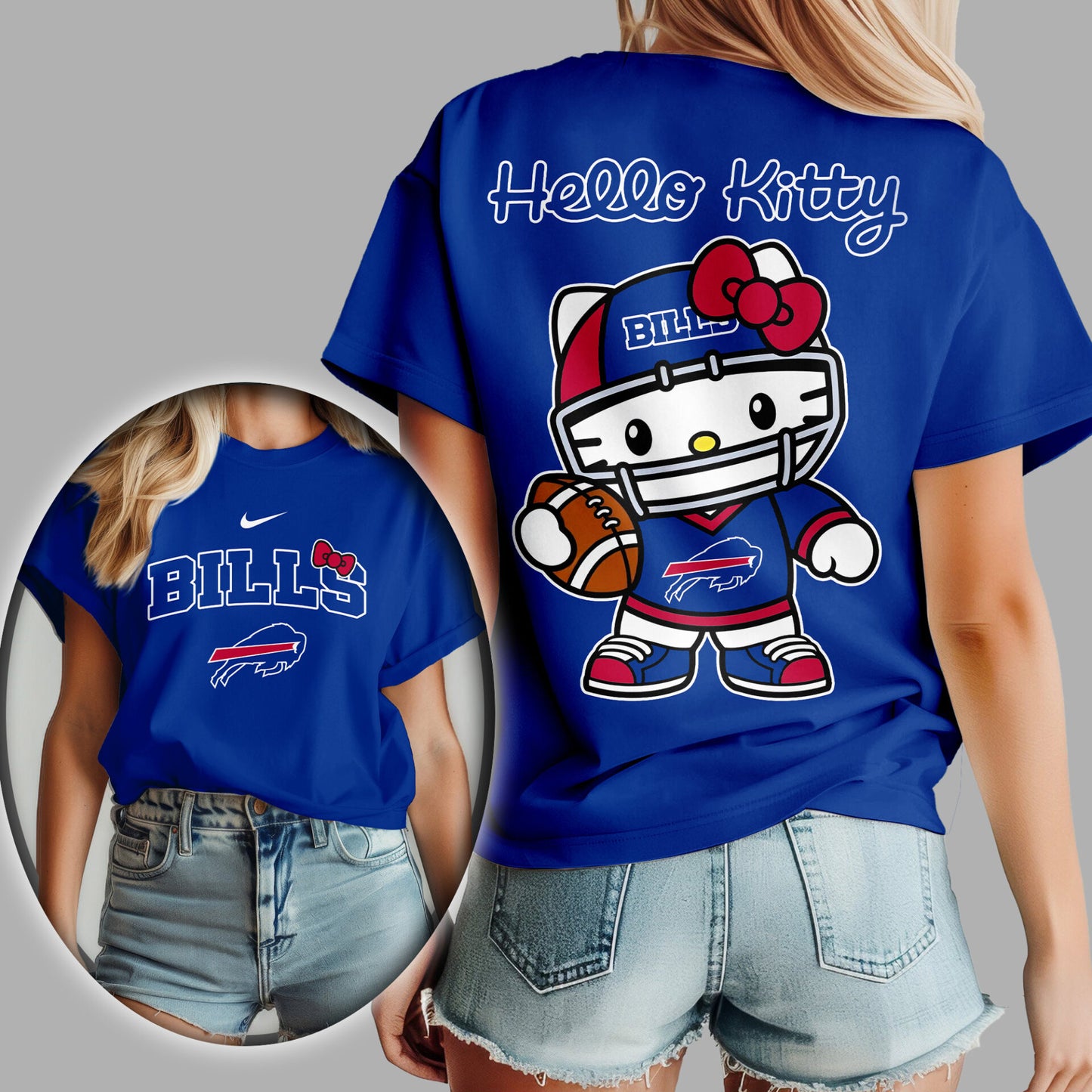 NFL x BUF Hello Kitty Premium 3D Shirt HLP