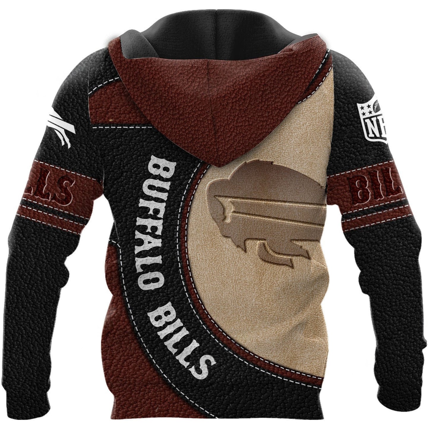 NFL x BUF Leather Pride Personalized Hoodie HLP