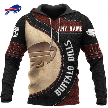 NFL x BUF Leather Pride Personalized Hoodie HLP