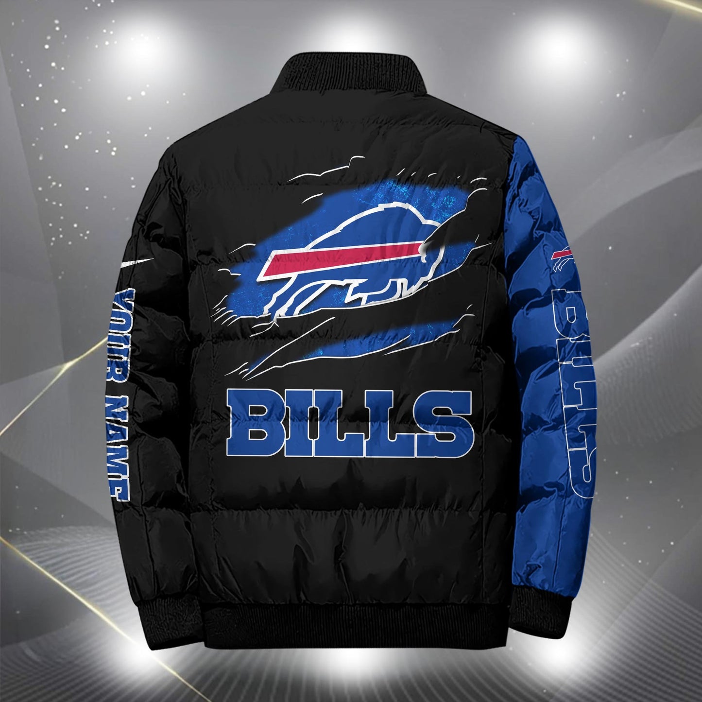 NFL x BUF Personalized Puffer Jacket HLP