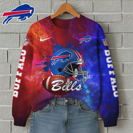NFL x BUF Premium 3D Printed Long Sleeve Sweatshirt HLP 271025