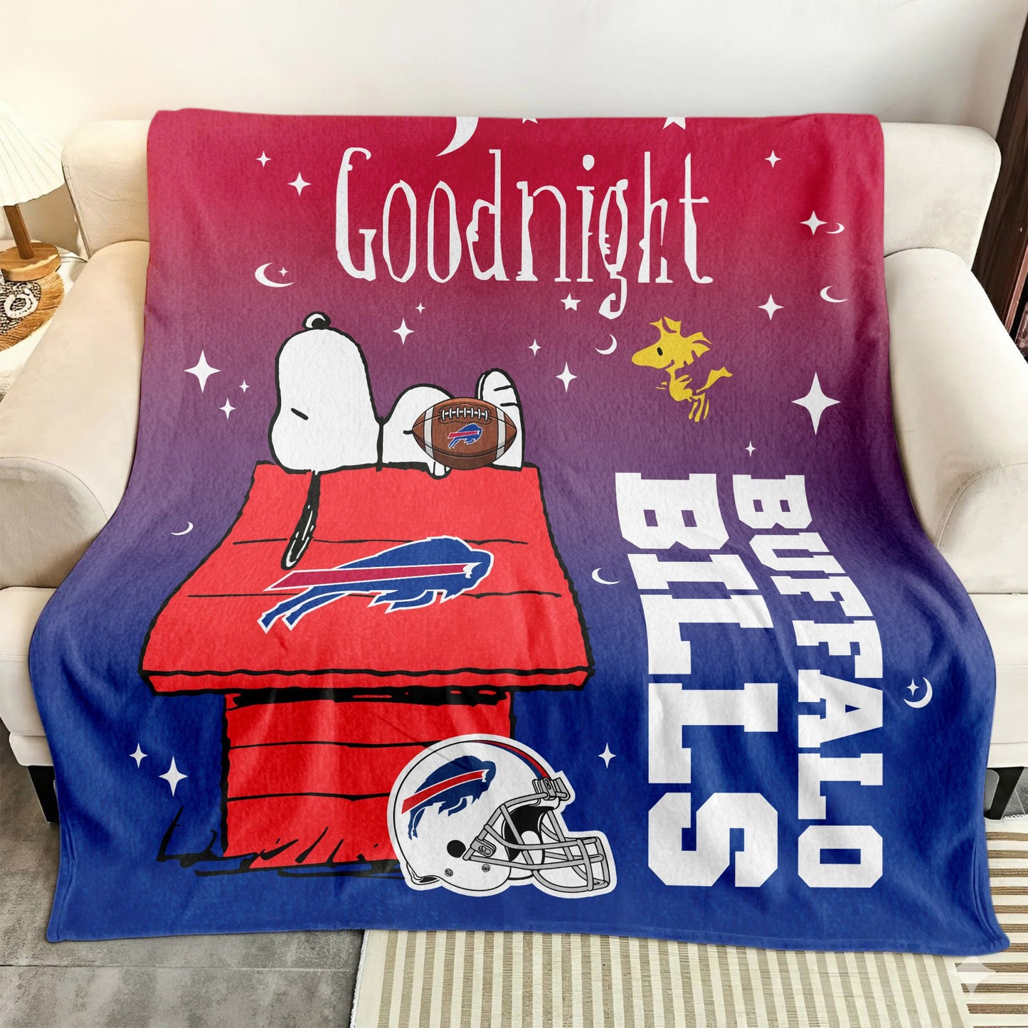 NFL x BUF Snoopy Fan Blanket HLP 271025