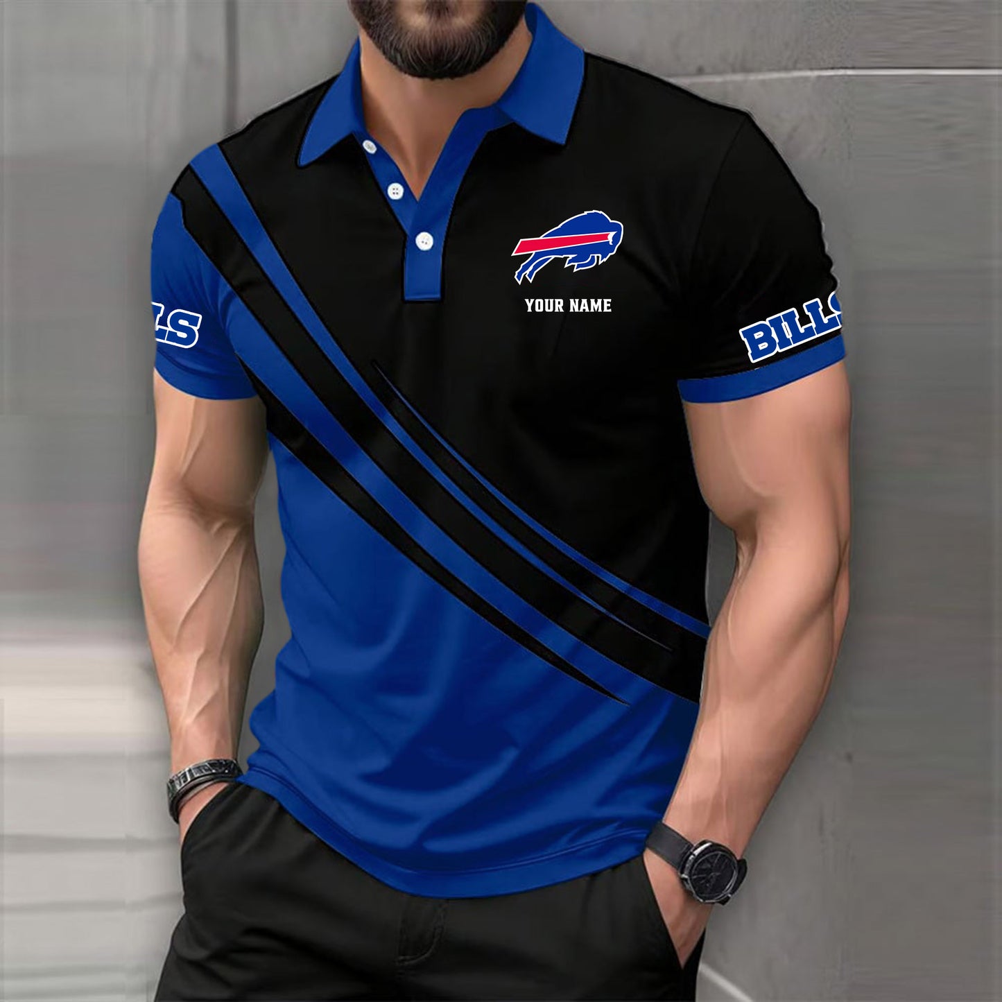 NFL X BUF Truck Men Classic Polo Shirt V1 NAK NHM