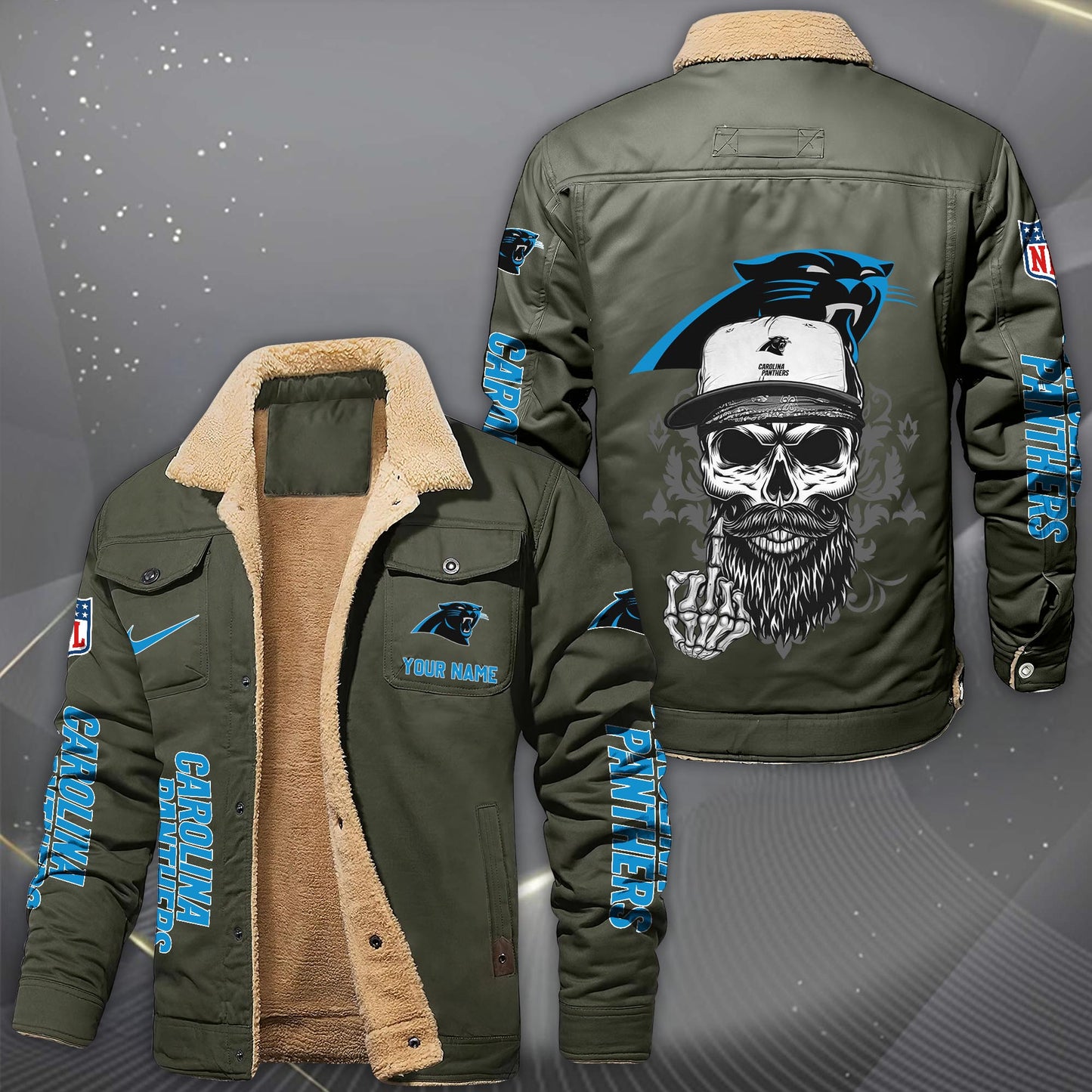 NFL x CAR Fleece Lined Cargo Jacket HLP