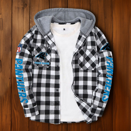NFL x CAR Personalized Flannel Hoodie Shirts HLP
