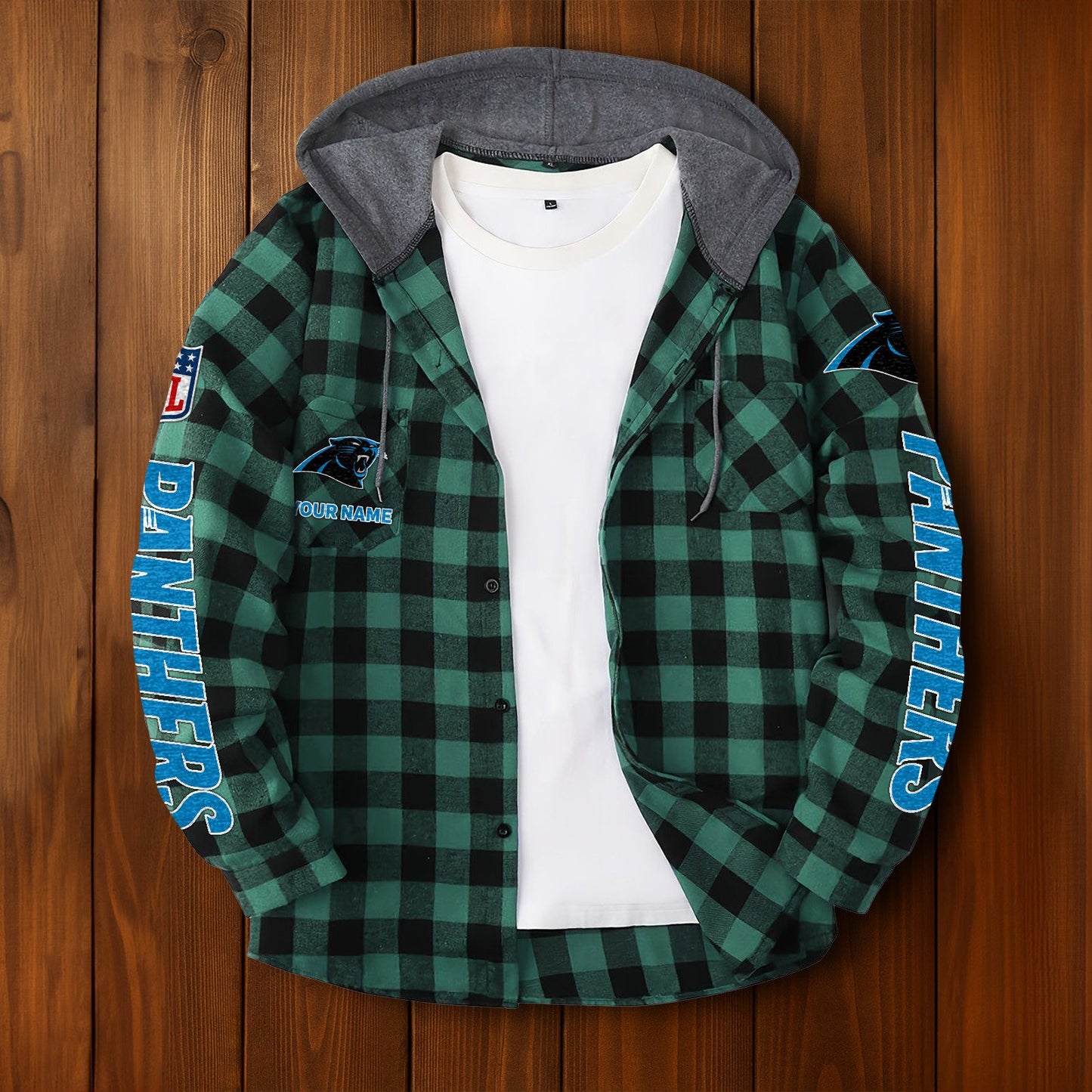 NFL x CAR Personalized Flannel Hoodie Shirts HLP