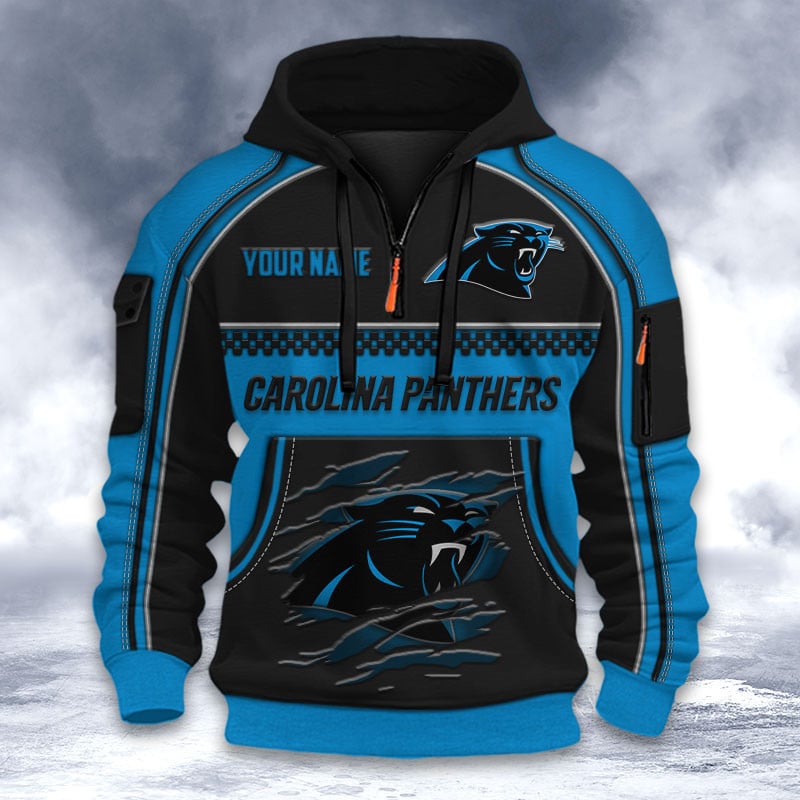 NFL x CAR Personalized Half-zip Hoodie HLP