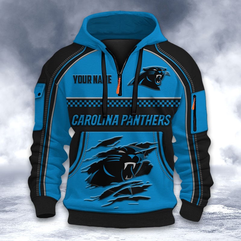 NFL x CAR Personalized Half-zip Hoodie HLP