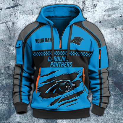 NFL x CAR Personalized Half-zip Hoodie HLP