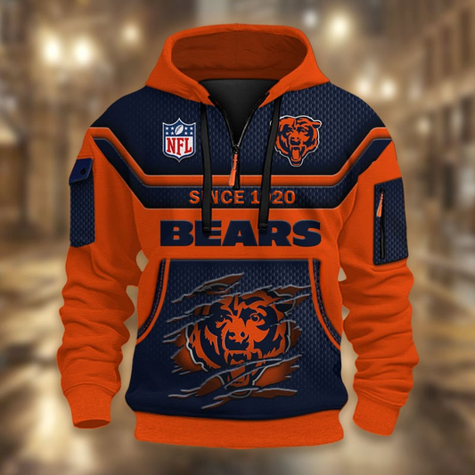 NFL x CHI Multicolor Zip Hoodie Shirt DDT CTND