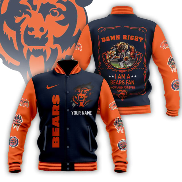 NFL x CB Personalized Custom Baseball Jacket V1 NAK