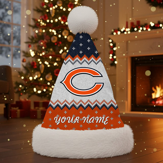 NFL x CB Personalized Santa Hat Christmas Gift For Fan V1 NAK