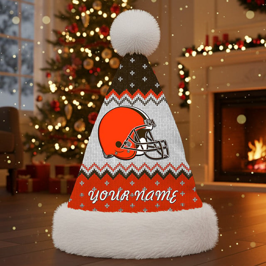 NFL x CB2 Personalized Santa Hat Christmas Gift For Fan V1 NAK