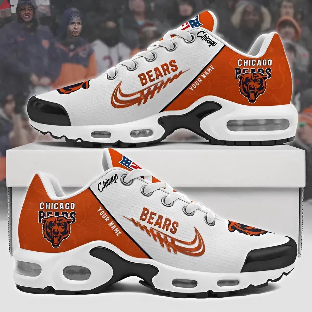 NFL x CHI Customize Your Name Ver 28 Sport Shoes V1 NAK NHM