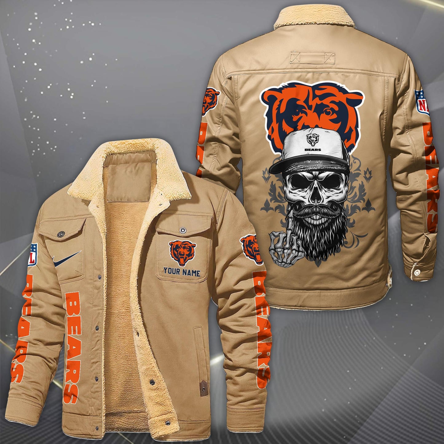 NFL x CHI Fleece Lined Cargo Jacket HLP