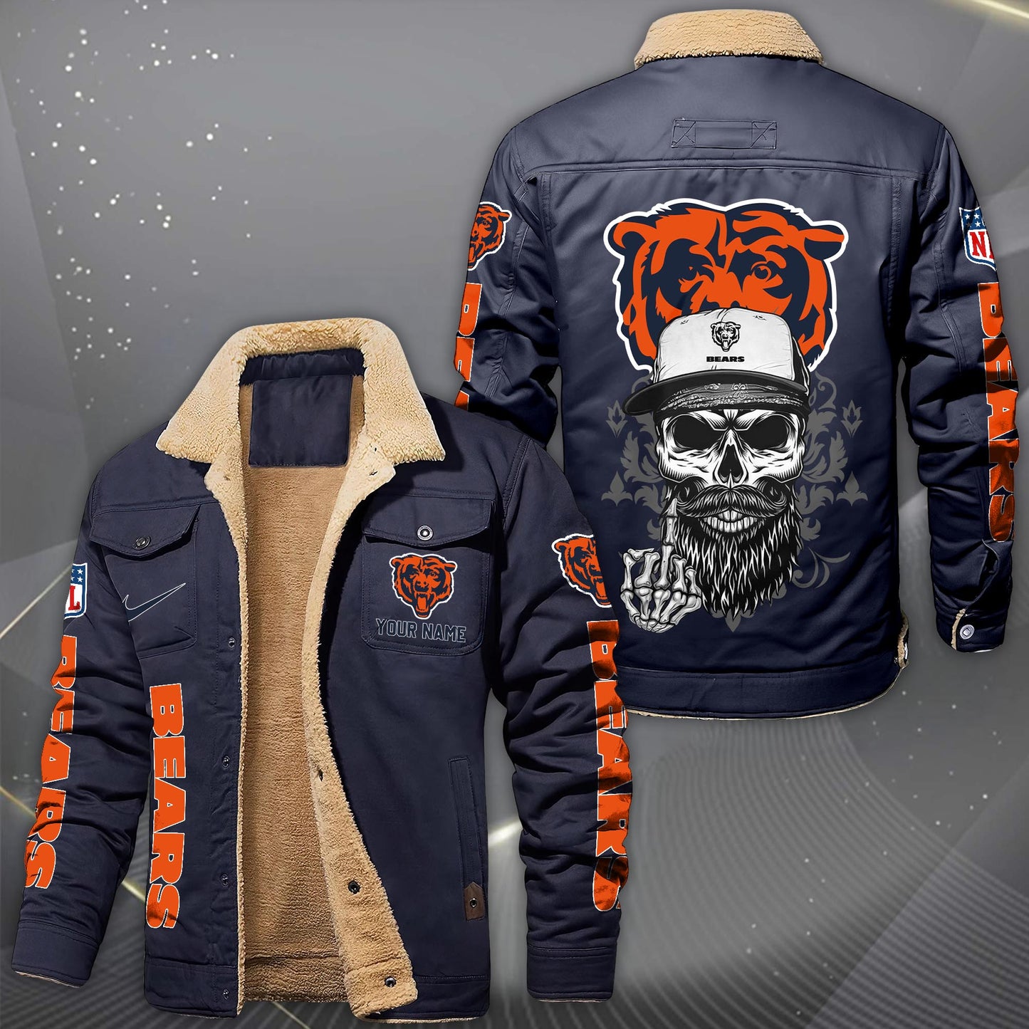 NFL x CHI Fleece Lined Cargo Jacket HLP