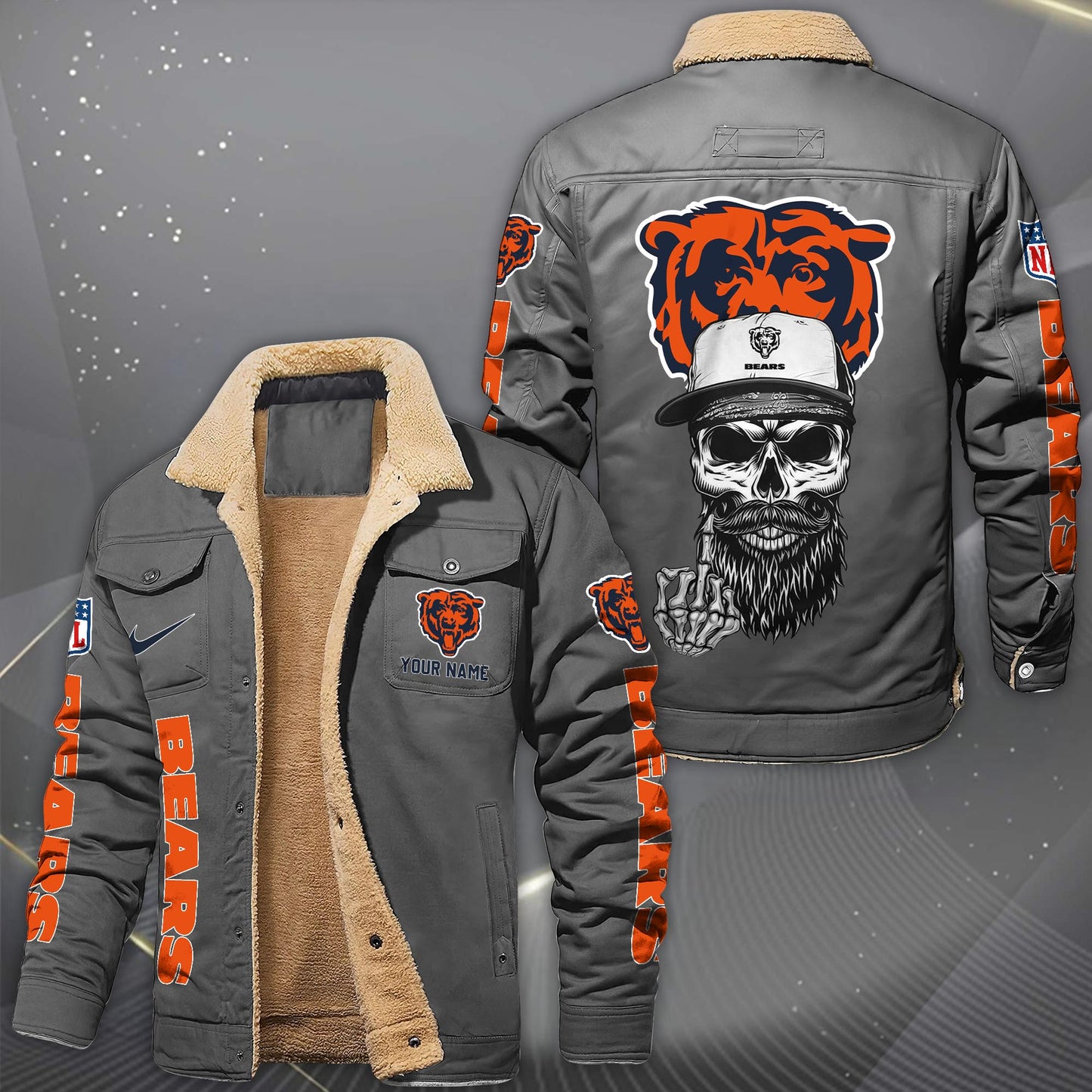 NFL x CHI Fleece Lined Cargo Jacket HLP