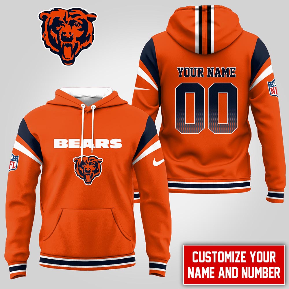 NFL x CHI Personalized Hoodie HLP