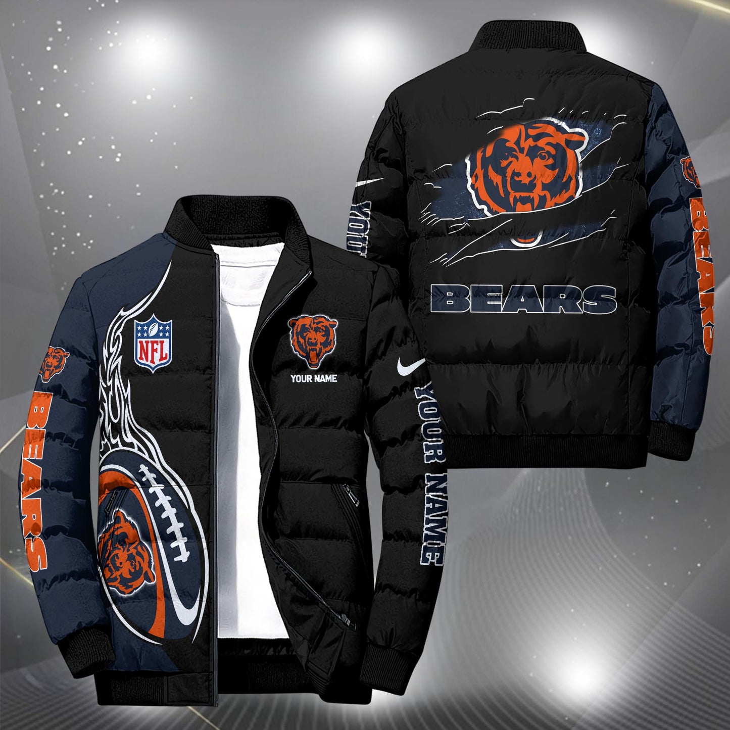 NFL x CHI Personalized Puffer Jacket HLP