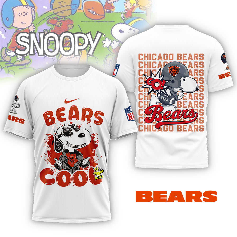 NFL x CHI Snoopy Cool 3D Shirt HLP 271025