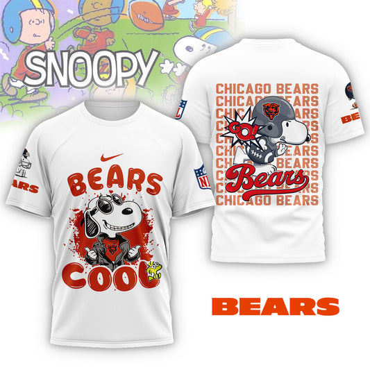 NFL x CHI Snoopy Cool 3D Shirt HLP 271025