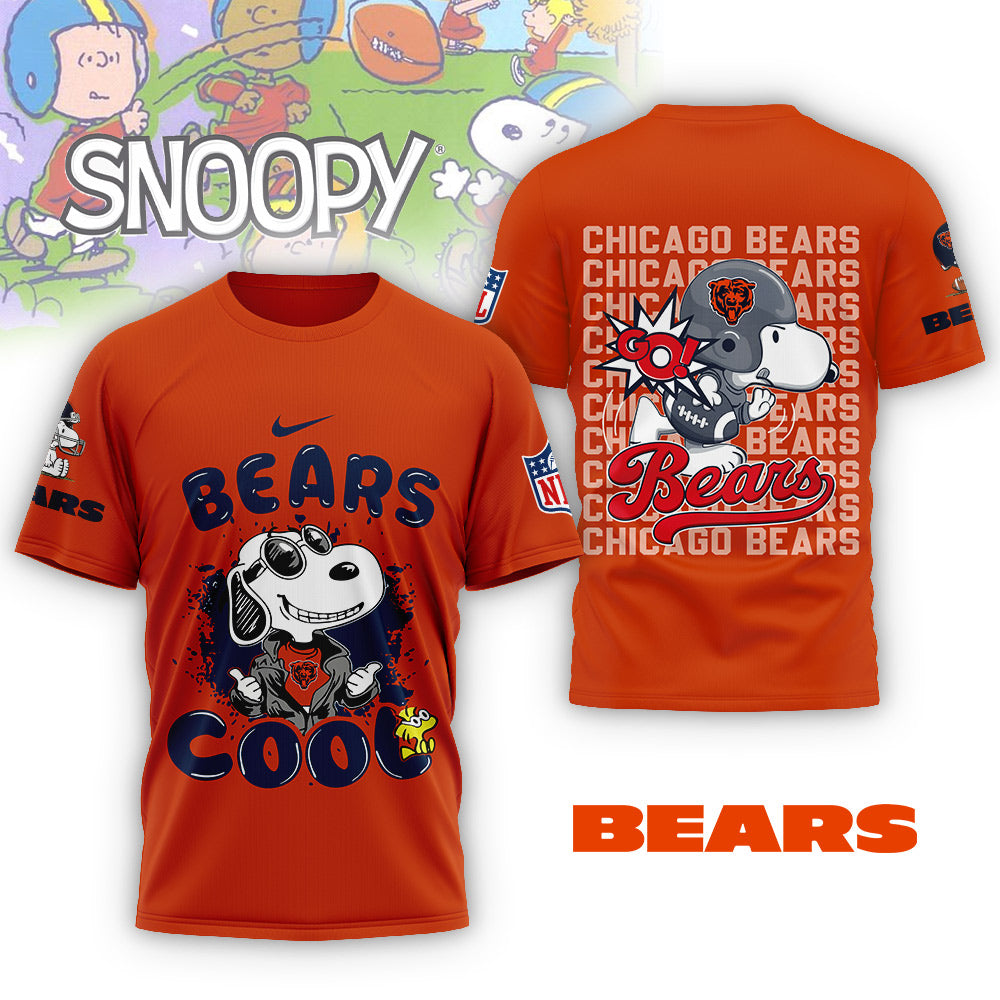 NFL x CHI Snoopy Cool 3D Shirt HLP 271025
