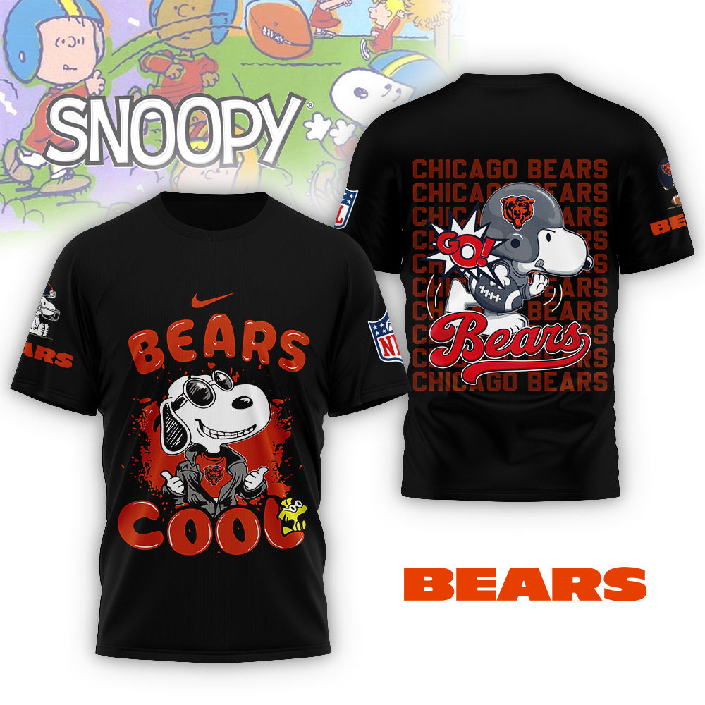NFL x CHI Snoopy Cool 3D Shirt HLP 271025