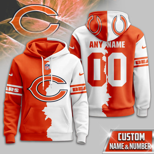 NFL x CHI Split Personalized Hoodie HLP