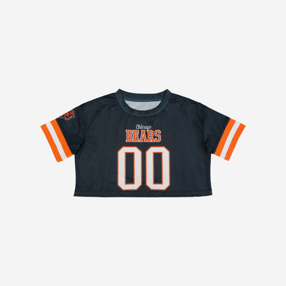 NFL x CHI Womens Gameday Custom Number Mesh Crop Top HLP