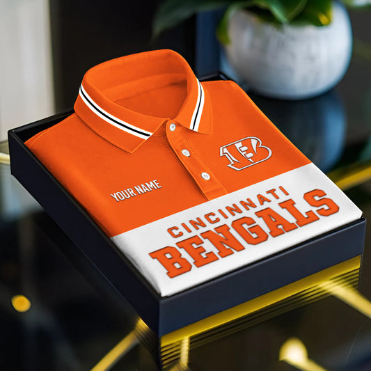 NFL x CIN Full Team 3D Printed Classic Polo Shirt V1 NAK NHM