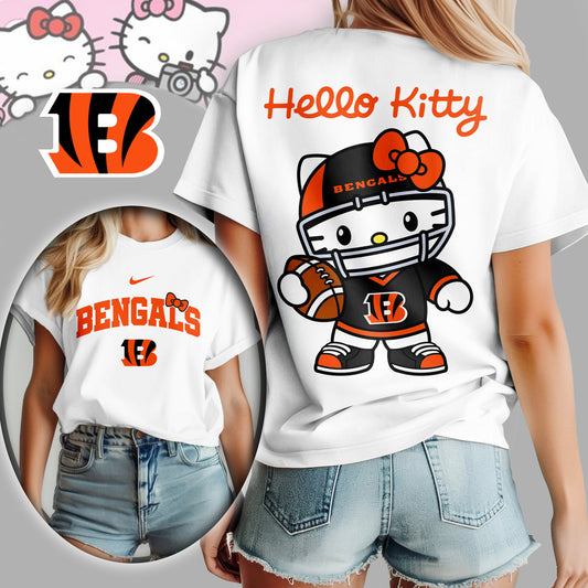 NFL x CIN Hello Kitty Premium 3D Shirt HLP