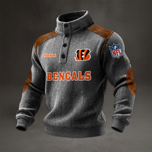 NFL x CIN Men stand-up collar sweatshirt V1 NAK NHM