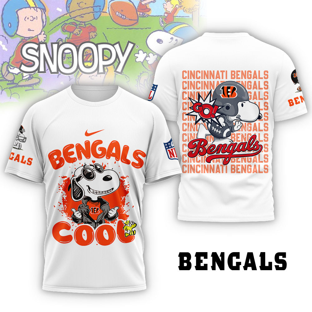NFL x CIN Snoopy Cool 3D Shirt HLP 271025