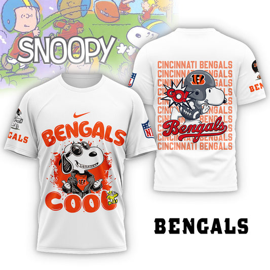 NFL x CIN Snoopy Cool 3D Shirt HLP 271025