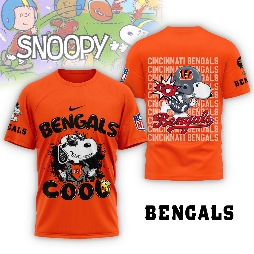 NFL x CIN Snoopy Cool 3D Shirt HLP 271025