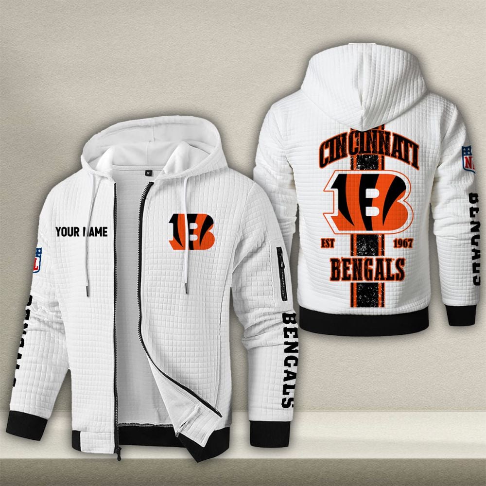 NFL x CIN Waffle Zip Hoodie HLP