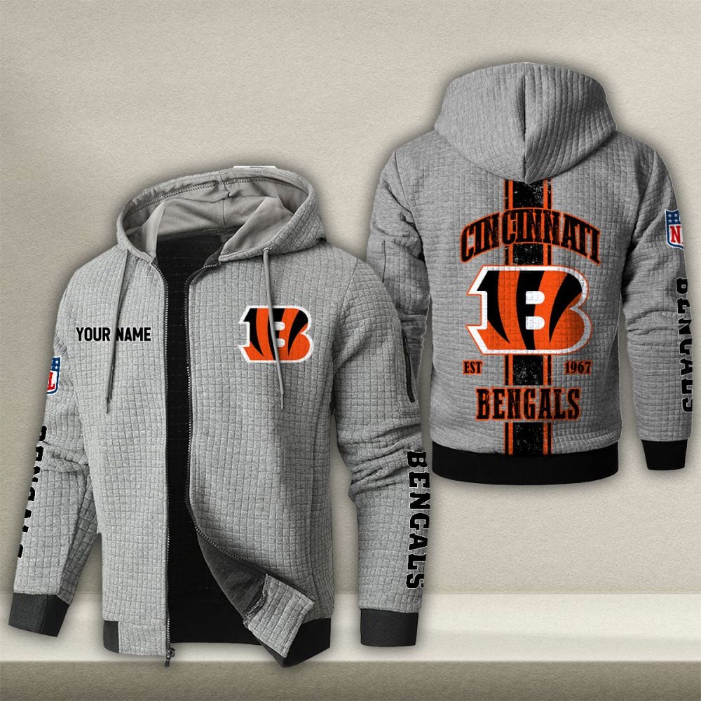 NFL x CIN Waffle Zip Hoodie HLP