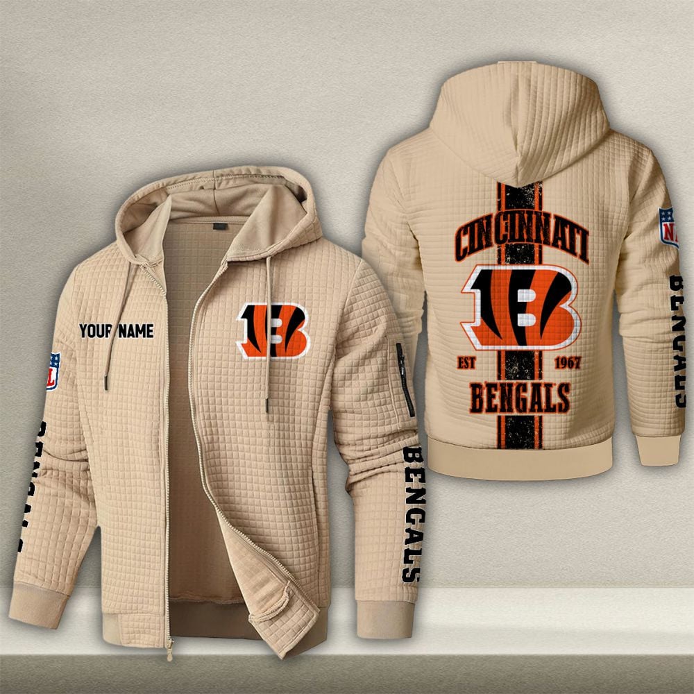 NFL x CIN Waffle Zip Hoodie HLP