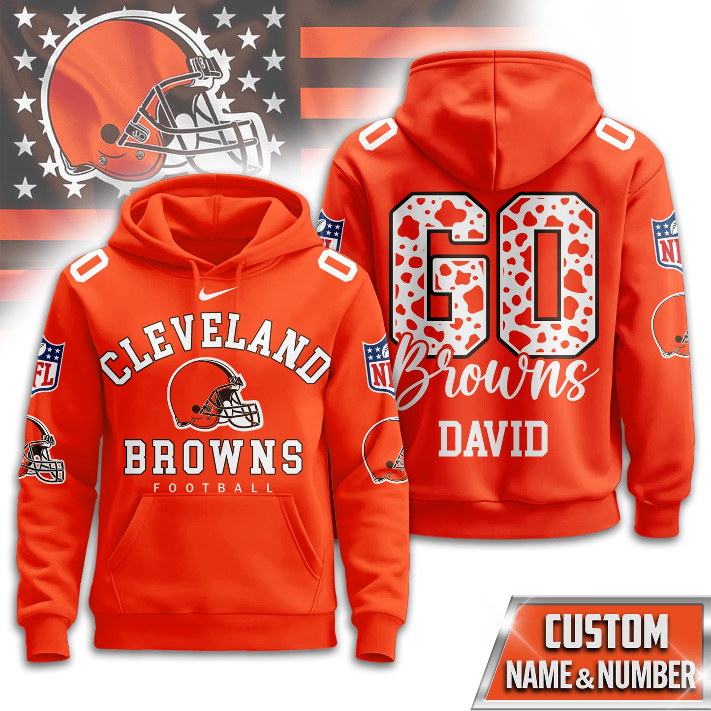 NFL x CLE Go Personalized Hoodie HLP
