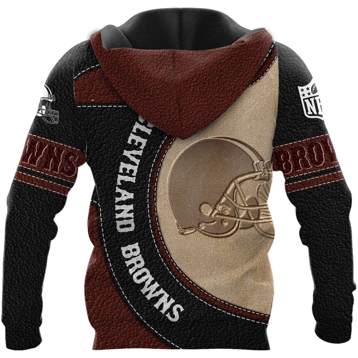NFL x CLE Leather Pride Personalized Hoodie HLP