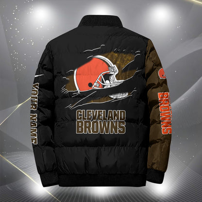 NFL x CLE Personalized Puffer Jacket HLP