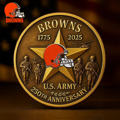 NFL X CLE Premium U.S Army Anniversary Coin HLP