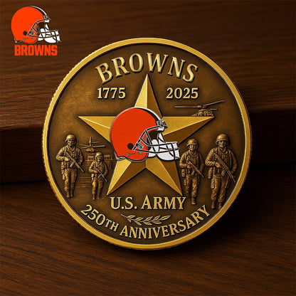 NFL X CLE Premium U.S Army Anniversary Coin HLP