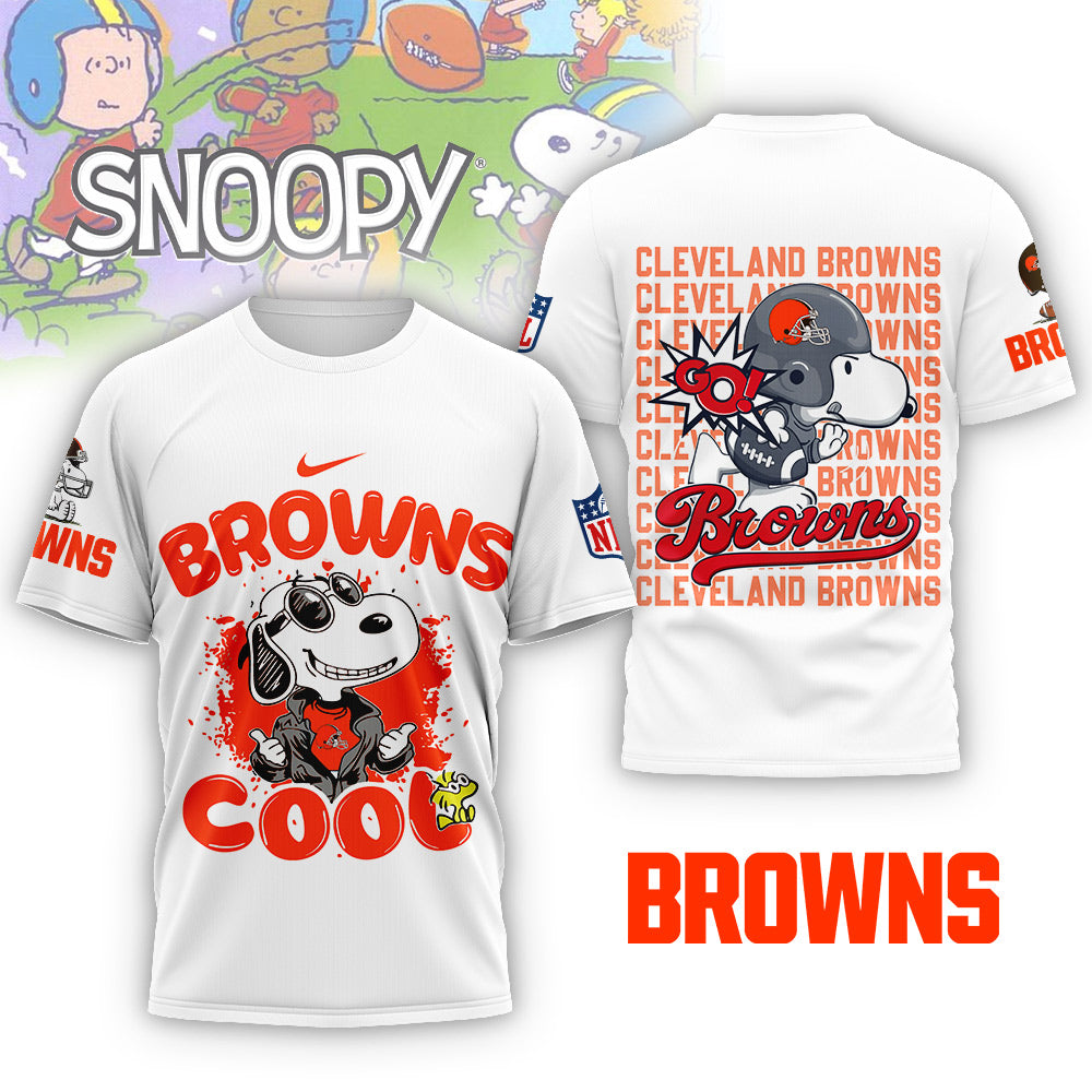 NFL x CLE Snoopy Cool 3D Shirt HLP 271025