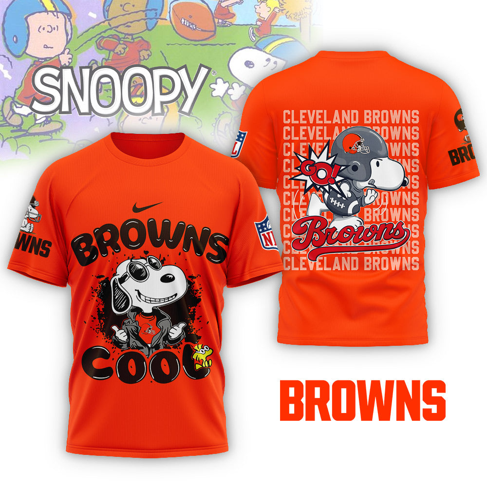 NFL x CLE Snoopy Cool 3D Shirt HLP 271025