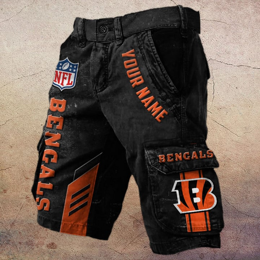 NFL x CNBG Personalized Cargo Shorts V1 NAK